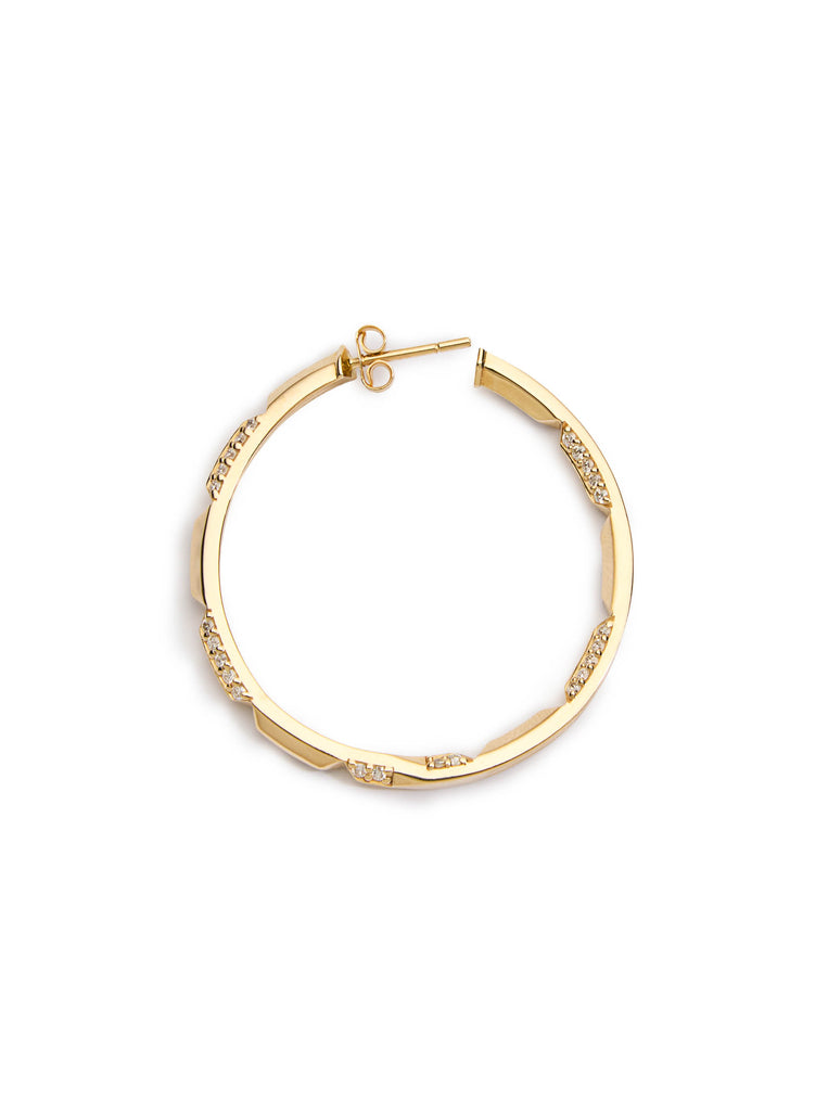 Brilliant Orbis Hoop Earrings