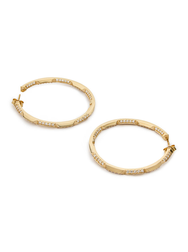 Brilliant Orbis Hoop Earrings