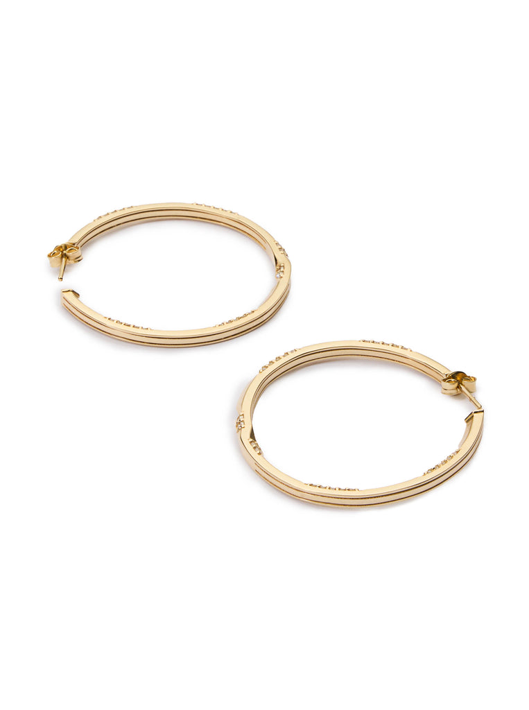 Brilliant Orbis Hoop Earrings