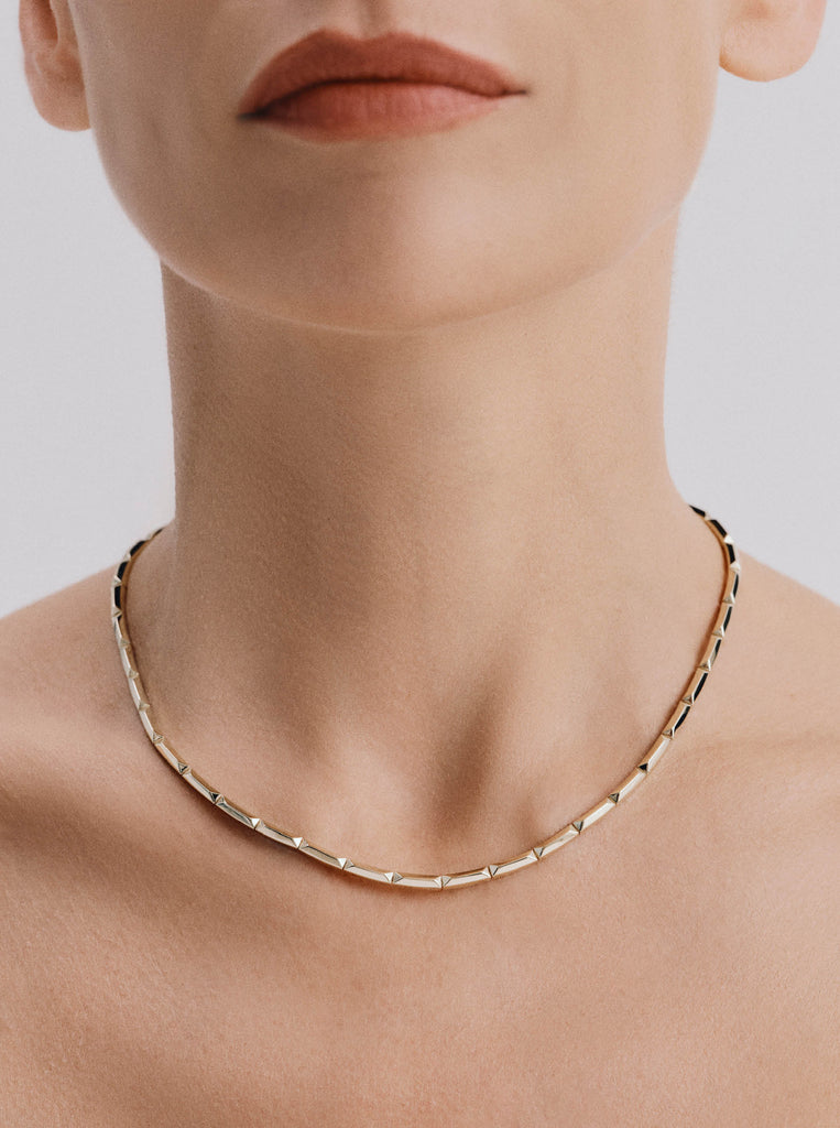 Platonic Solids Bar Link Necklace