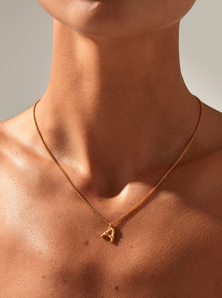 Alphabet Pendant Necklace - Large