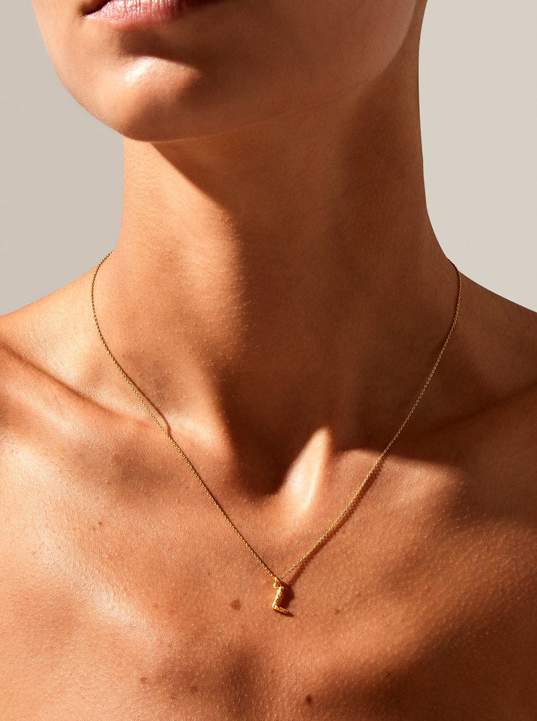 Alphabet Pendant Necklace - Medium