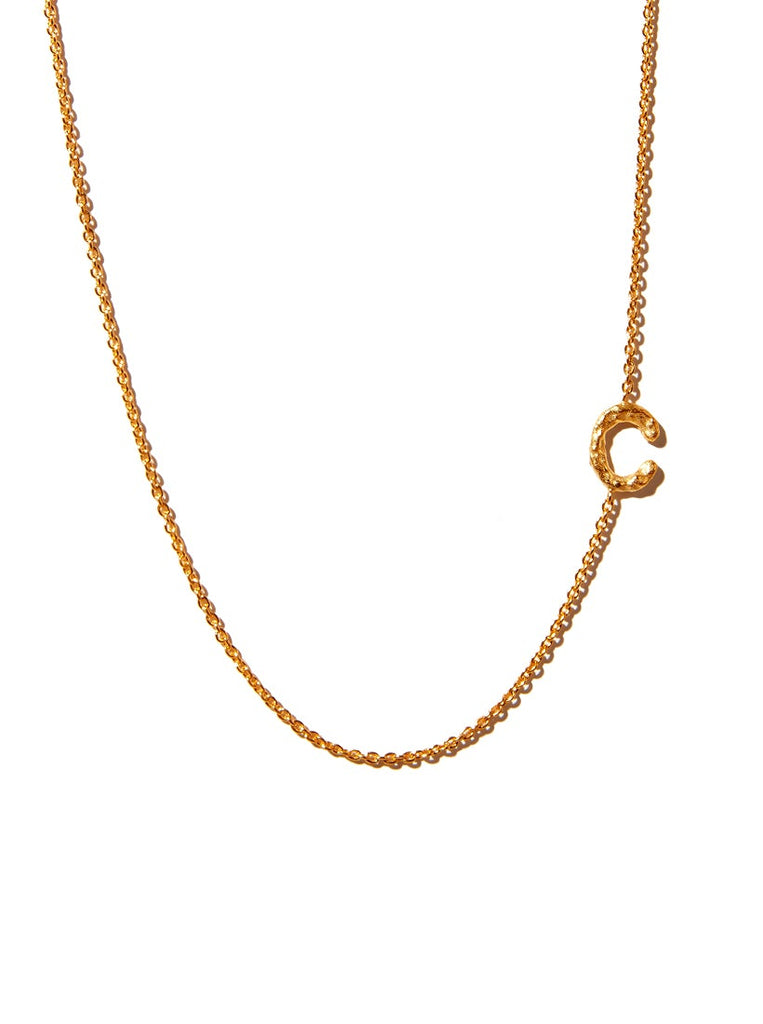 Sideways Alphabet Necklace - Large