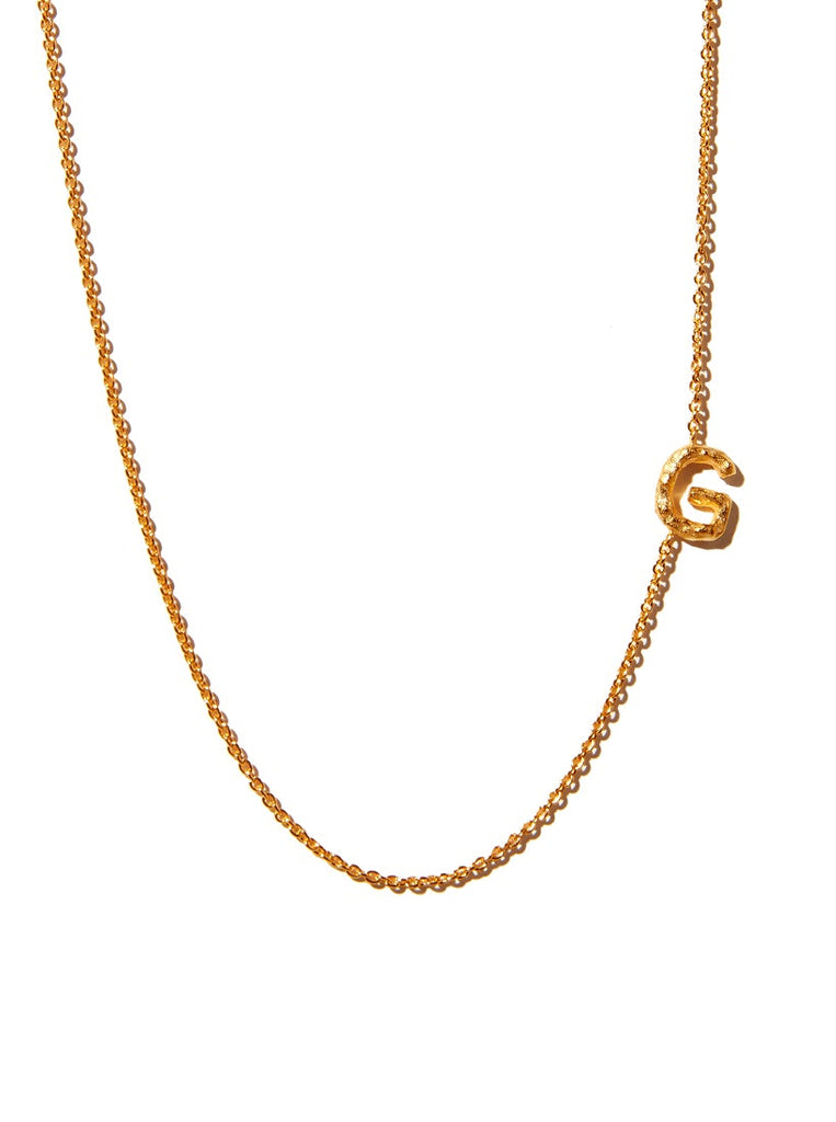 Sideways Alphabet Necklace - Large