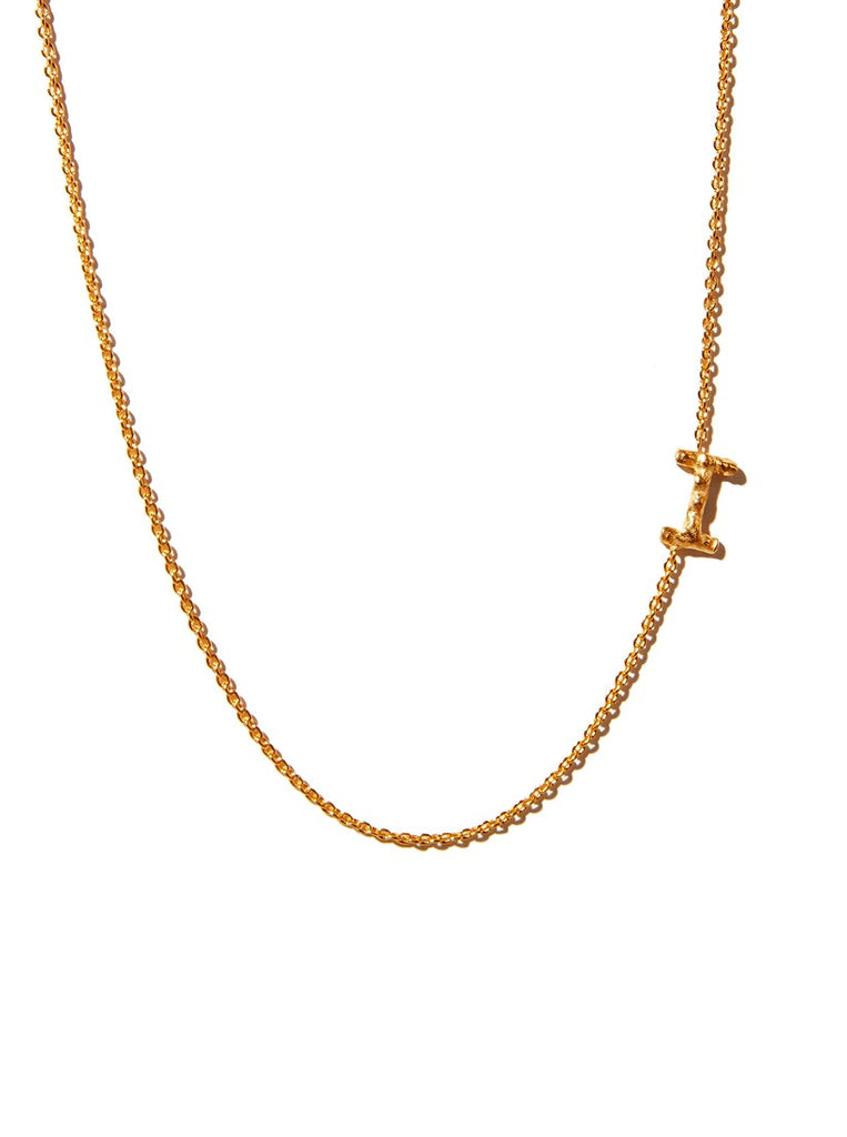 Sideways Alphabet Necklace - Large