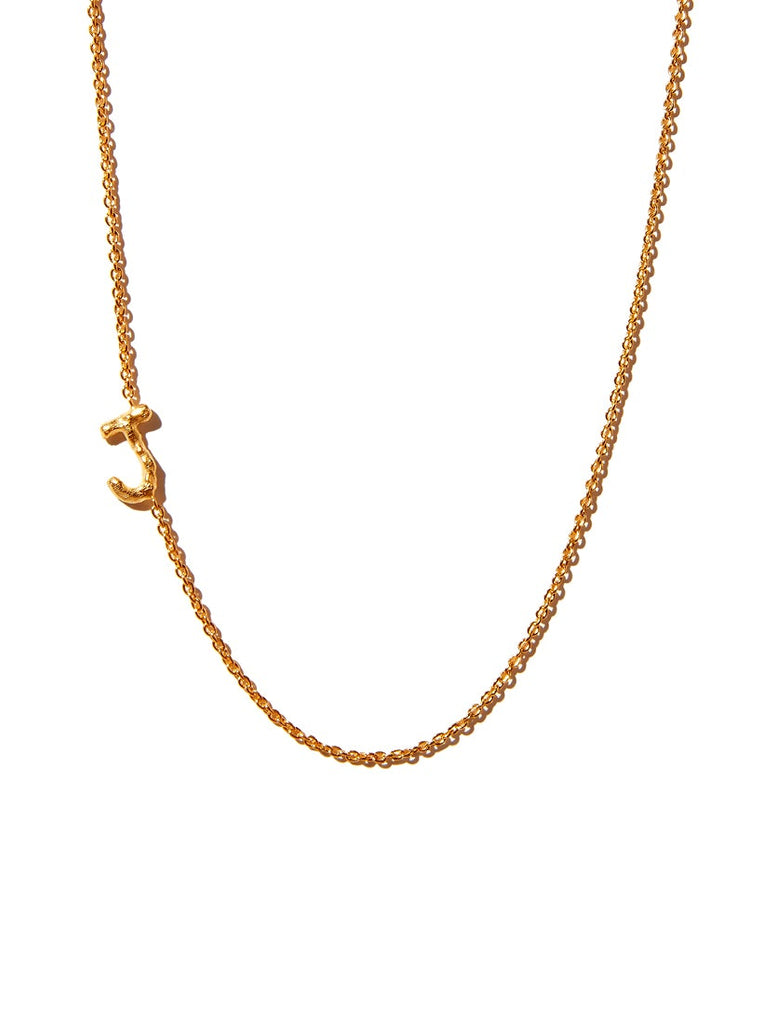 Sideways Alphabet Necklace - Large
