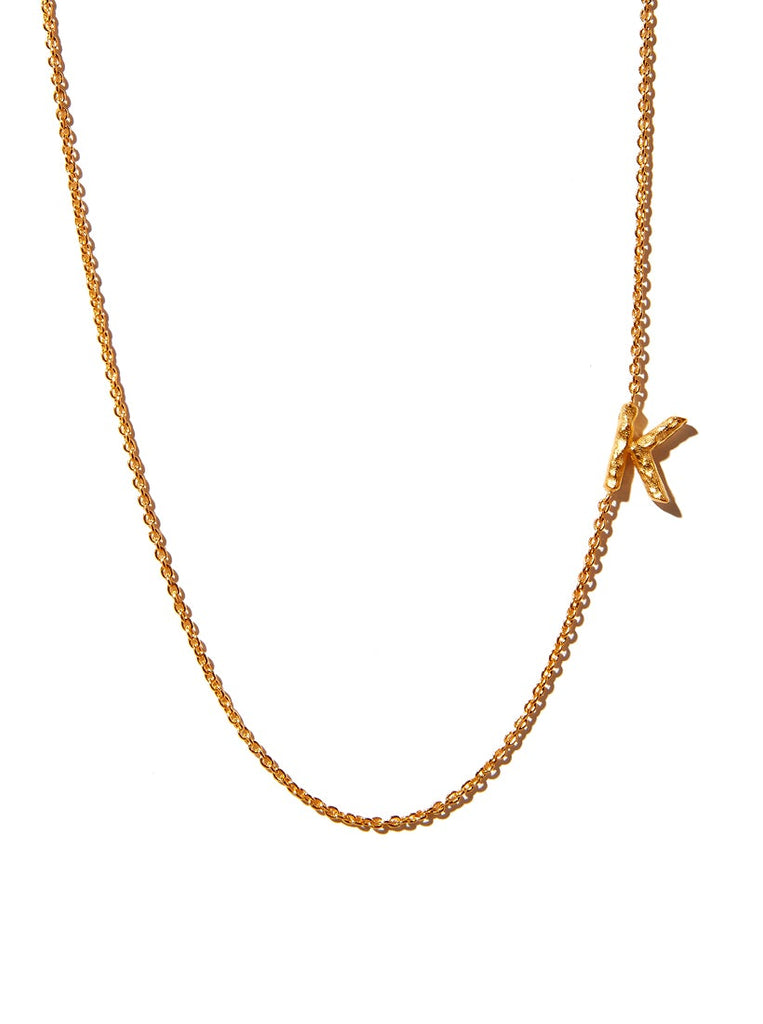 Sideways Alphabet Necklace - Large