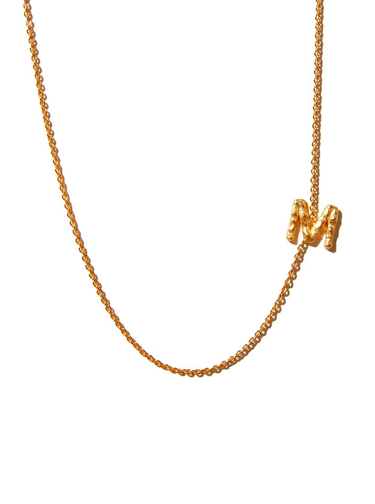 Sideways Alphabet Necklace - Large