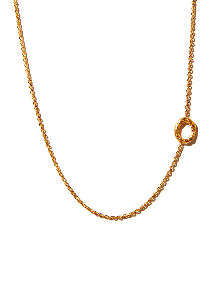 Sideways Alphabet Necklace - Large