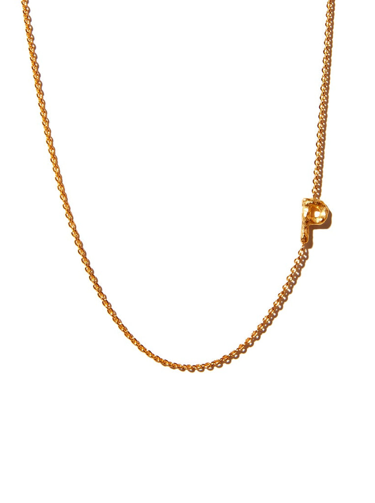 Sideways Alphabet Necklace - Large