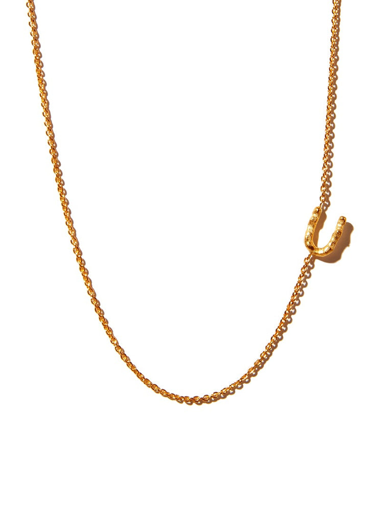 Sideways Alphabet Necklace - Large