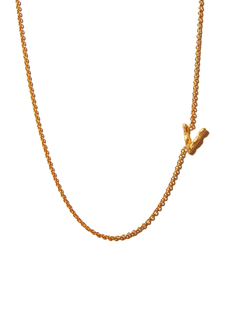 Sideways Alphabet Necklace - Large