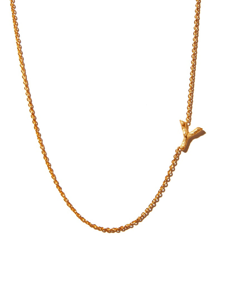 Sideways Alphabet Necklace - Large