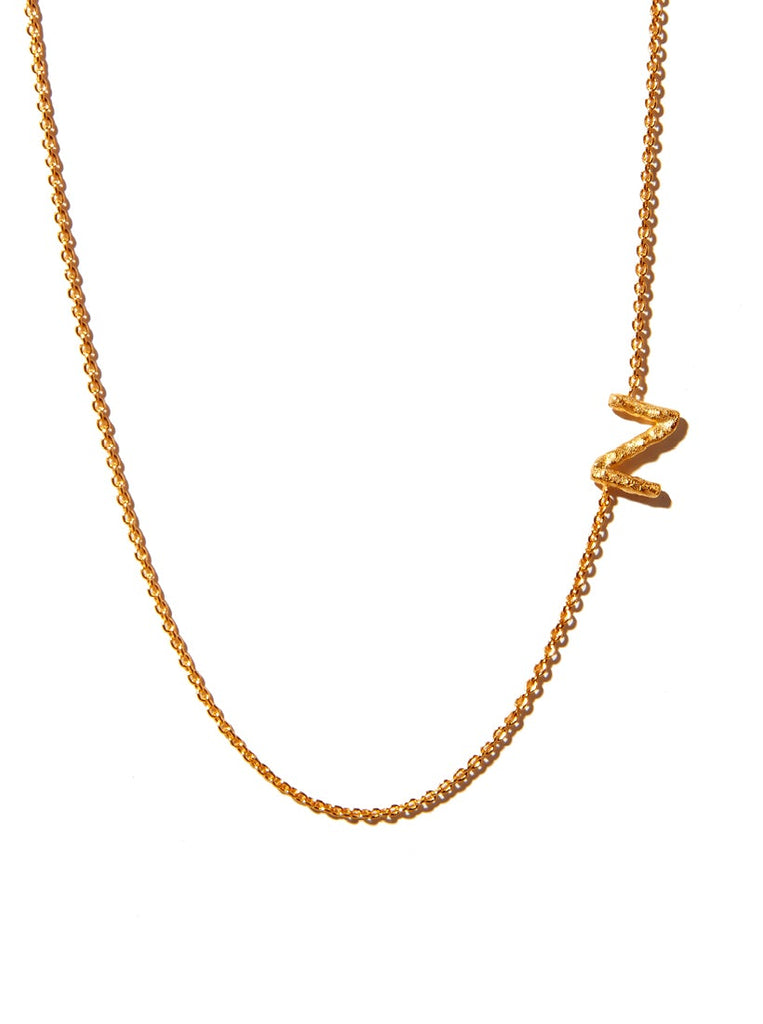 Sideways Alphabet Necklace - Large