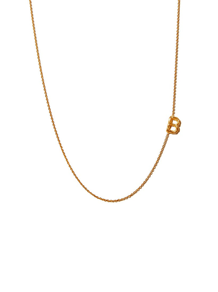 Sideways Alphabet Necklace - Medium
