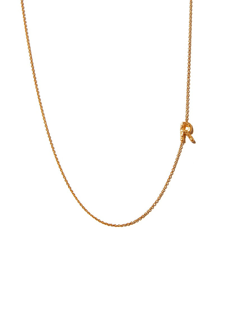 Sideways Alphabet Necklace - Medium