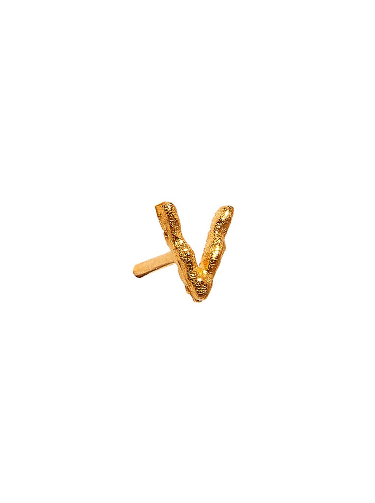 Alphabet Stud Earring - Small